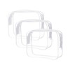 XWYQSLJY TSA Approved Toiletry Bag, 3 Pcs Clear Toiletries Bags
