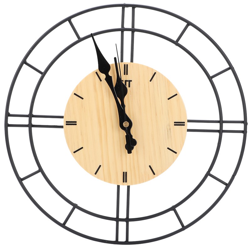 Nordic Modern Fashionable Round Wall Clock Living Room Mute Clock