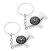 CORHAD Planet Keychain Compact Portable Compass Pendant Key Chain Creative