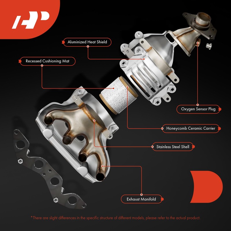 A-Premium Front Catalytic Converter Kit Direct-Fit Compatible with Toyota Highlander