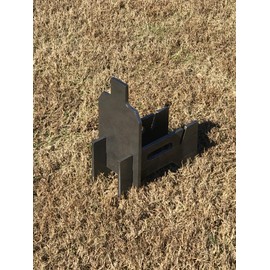 Steel Shooting Targets 3/8" AR500 Hardened 7x12 IDPA w/Metal Ground Range Stand