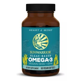 Sunwarrior Omega-3 Vegan Algaebsed Dha + Epa 60 Capsules Sabor Sin Sabor
