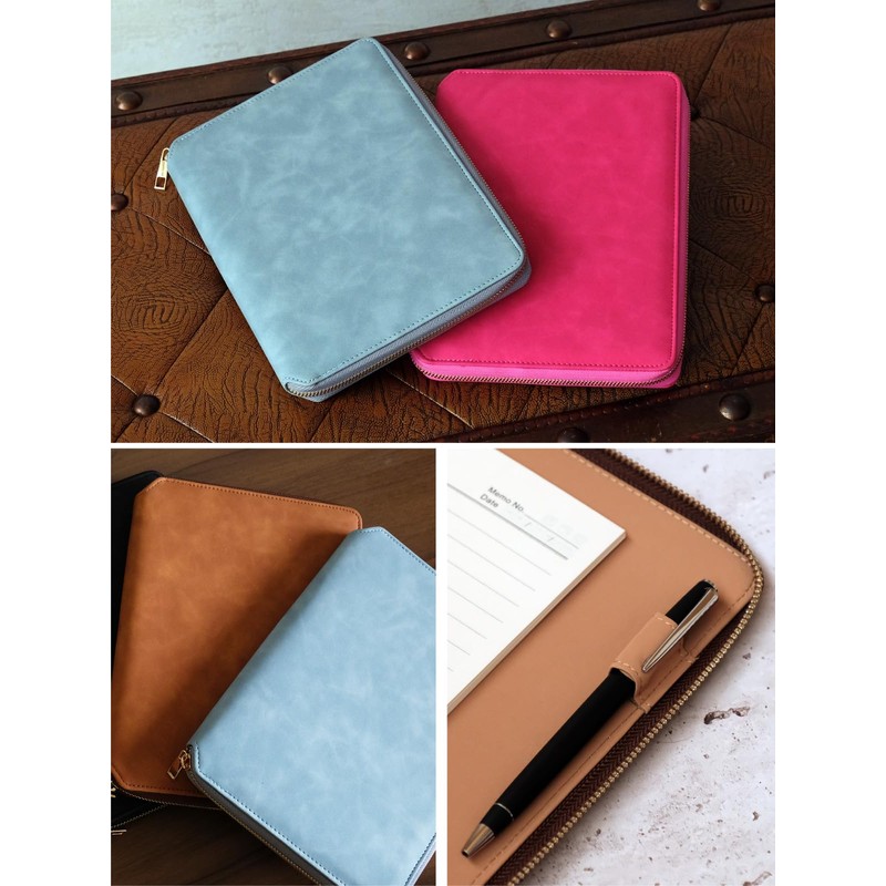 V.for.M System Notebook Zipper Notebook Notebook 6 Holes Ring Notepad