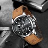 MEGALITH Men's Watch Stainless Steel Chronograph Watch Men's Waterproof Large