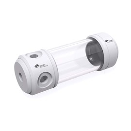 Bykski 50mm Cylindrical Reservoir - White POM - 150mm Total Length (CT-POM-V2)