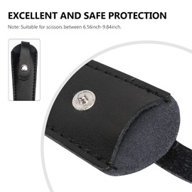 Minkissy Cattlehide Scissor Storage Bag 2pcs Scissor Set Cover Hairdressing Tool Bag