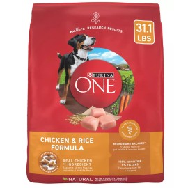 Undisclosed Purina ONE Chicken and Rice Formula Dry Dog Food 31.1 lb. Bag