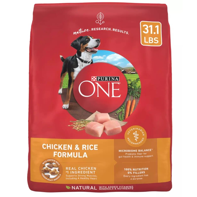 Undisclosed Purina ONE Chicken and Rice Formula Dry Dog Food