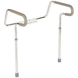 Sammons Preston Toilet Safety Frame, Toilet Handles for Elderly, Adjustable Commode Rails for Fall Prevention, Limited Mobility, Disabled, Injury, & Surgery Recovery, 300 lbs Weight Capacity