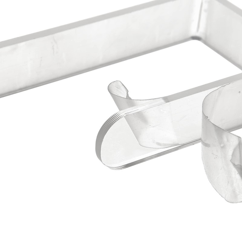 Toilet Roll Holder No Drilling Acrylic Transparent Wall Mount Toilet