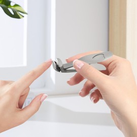 Senior Toenail Clippers | Large Nail Cutter with Angled Head | Wide Jaw Toenail Clippers with Wide Opening, Ergonomic Anti-Splash Fingernail Clippers for Men