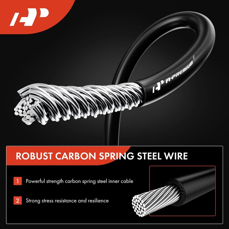 A-Premium Front Side Parking Brake Cable Assembly Compatible with Toyota