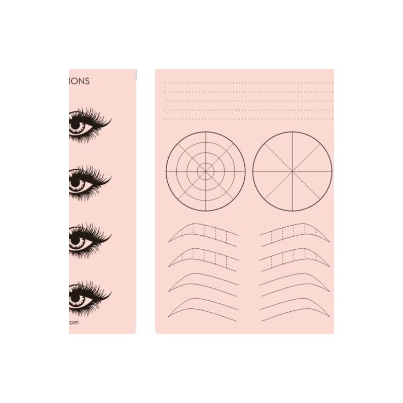 Savvy Creations - Practice Skin Eyebrows - Options: Outline