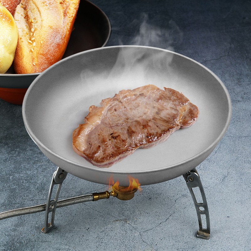 Lightweight Titanium Plate Dinner Fruit Plate Pan Food Container for