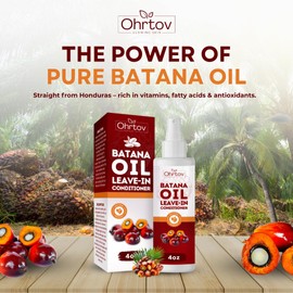 Batana Leave-In Conditioner – Natural Batana Oil for Hair Growth, Thinning Hair & Hair Loss – Strengthening, Thickening & Volumizing for Dry, Brittle, Damaged Hair – Hair Growth Conditioner USA Made