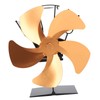 5 Blade Heat Powered Stove Fan Fireplace Fans Self Generating