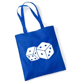 huuraa Jute Bag Cube Dice Bag Cotton 10 Litres with Motif for All Meiern Fans Gift Idea for Friends and Family, Bright royal