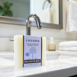 Plantlife Lavender 6-pack Bar Soap - Moisturizing and Soothing Soap for Your Skin - Hand Crafted Using Plant-Based Ingredients - Made in California 4oz Bar