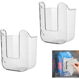 2 pcs Wipes Dispenser Box, Kitchen Storage Dispenser Refillable Wipes Container Box for Kitchen Bedroom Bathroom (Gray)