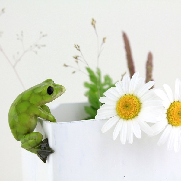Top Collection Top Collection 4283 Frog Flower Pot Hugger Figurines,