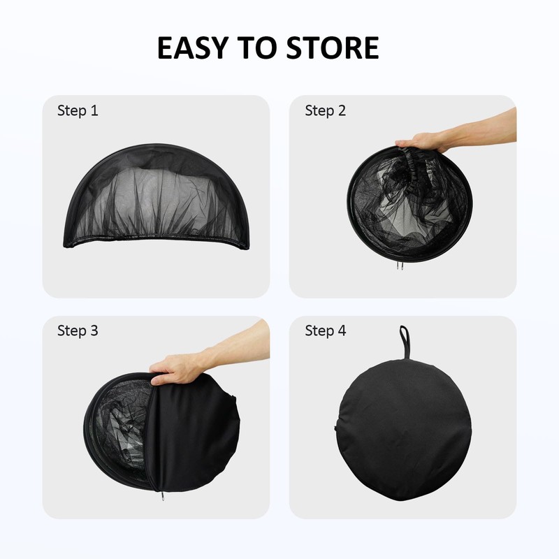 Travel Crib Tent, Pack and Play Mosquito Net Cover with