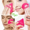 LAC 3 Powder Puff Face Triangle - Reusable Mini Velvet