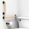 AquaChase Natural Bamboo Grab Bar for Bathroom & Toilet, ADA