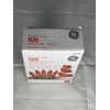 GE Red Miniature String-A-Long Lights General Electric 20ft 100 count