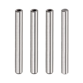 uxcell M6 Internal Thread Dowel Pin 4pcs 12x110mm Chamfering Flat Carbon Steel Cylindrical Pin Bed Bookshelf Metal Devices Industrial Pins