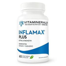 Vitaminerals® 121+ Inflamax® Plus | Quercetin | Proteolytic Enzymes | Ginger | Turmeric | Veggie caps (120)