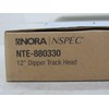 Nora Lighting NTE-88033035B 12 in. 35K Dipper LED Track Head,