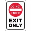 Sticker Tiger Exit only DO NOT enter Metal Sign 8" X 12" Aluminum