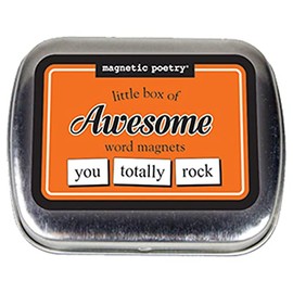 Magnetic Poetry - Little Box of Awesome Kit - Words for Refrigerator - Write Poems and Letters on The Fridge - Made in The USA