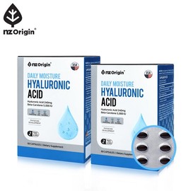 NZ Origin [NZ Origin] Daily Moisture Hyaluronic Acid (700mg x 60 Capsules) x 2 Bottles / [엔젯오리진] 데일리 모이스처 히알루론산(700mg X 60캡슐) X2통
