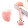 2-in-1 Jade Gua Sha Board Facial Box Set, Face Roller,Beauty