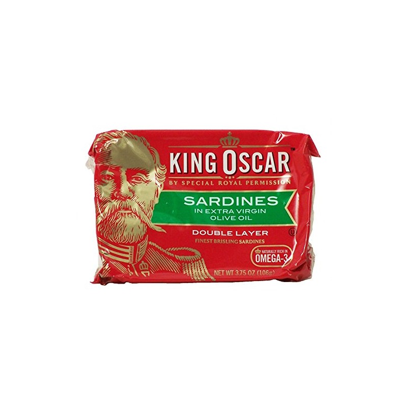 King Oscar Sardines, in Extra Virgin Olive Oil 3.75 Oz