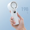 Handheld Fan LED Display Power Adjustable Portable Fan Night Light