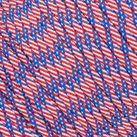 Parachute 550 Paracord Type III 7 Strand - (Stars and Stripes, 100 Feet)