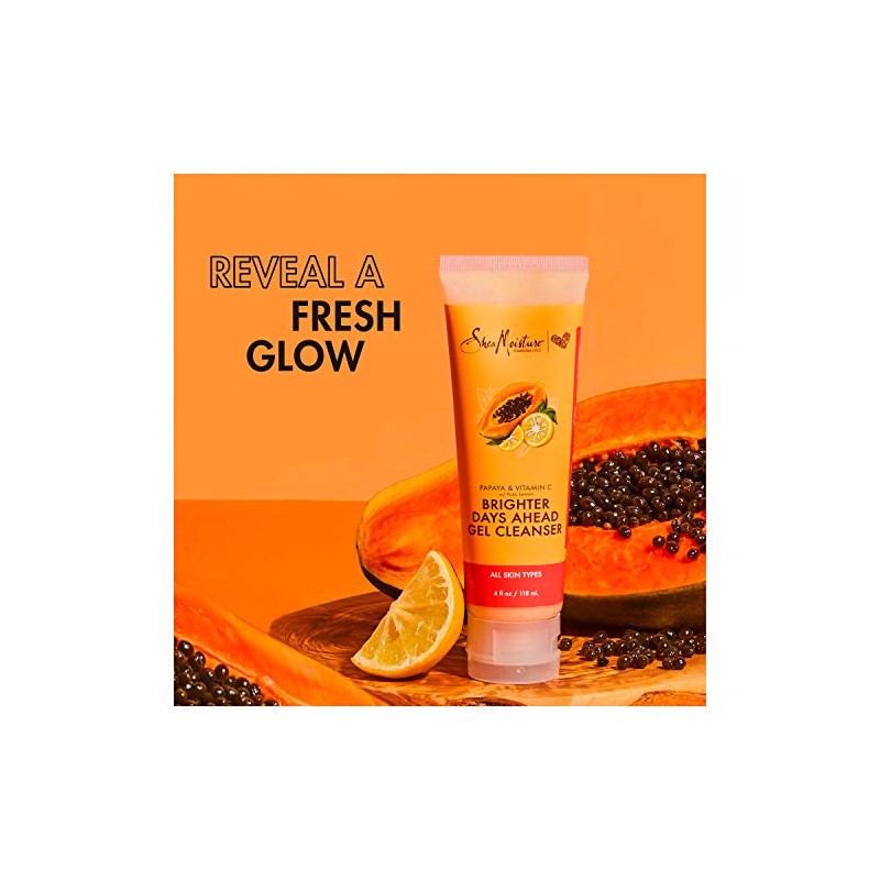 Sheamoisture Gel Cleanser For Dull, Uneven Skin Tone Papaya and