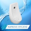 Urinal Screen Splash Guard, Anti-Splash 7” Diameter Round Design, Bristle