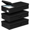 punemi Under The Bed Storage Containers 3 Pack, 6 Inch