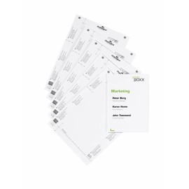 Durable 485302 Insertable Label for Door Signs Info Sign, 149 x 210.5 mm, bag of 10, white
