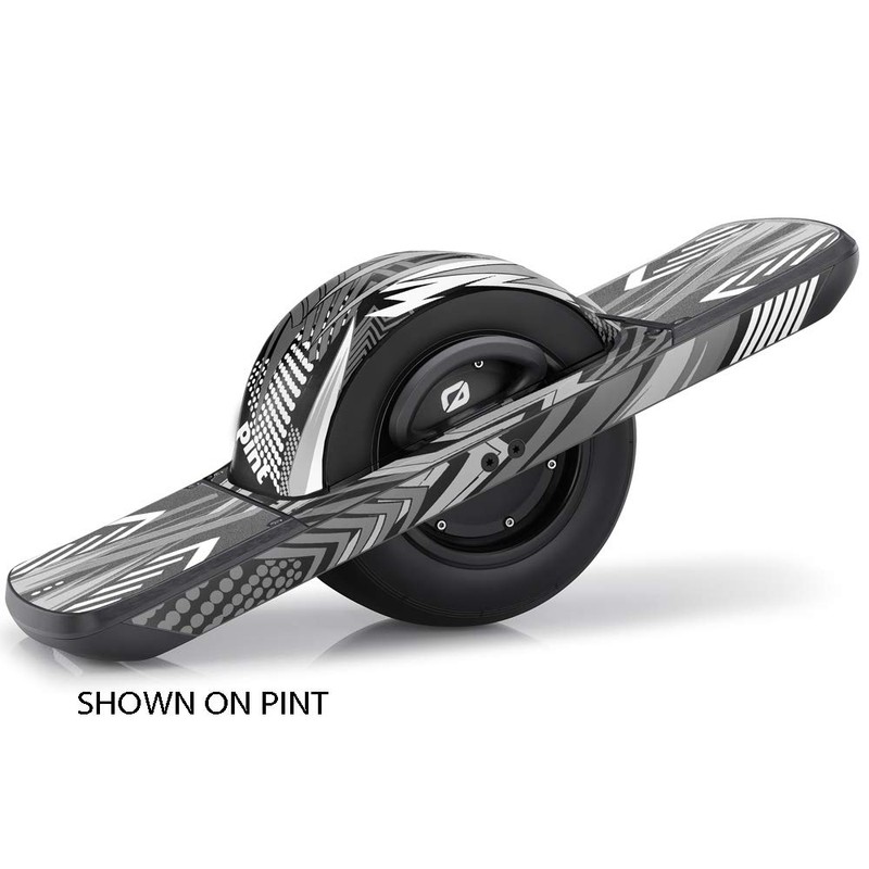 Graphics for OneWheel Plus XR, Mayhem Black design, Rail and