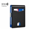 Carbon Fiber RFID Blocking Wallet for Men Slim Minimalist Card