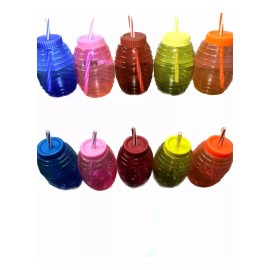 Vaso Vitrolerito Dulcero 1 L Colores 25piezass