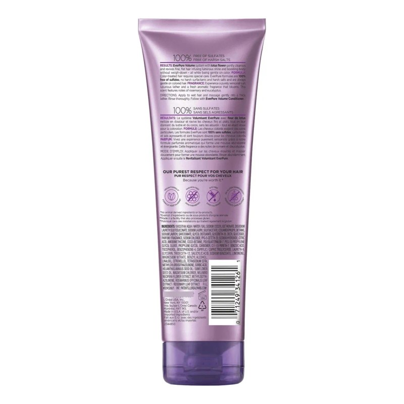 Oreal Everpure Shampoo Sulfato Anti Fade 250ml