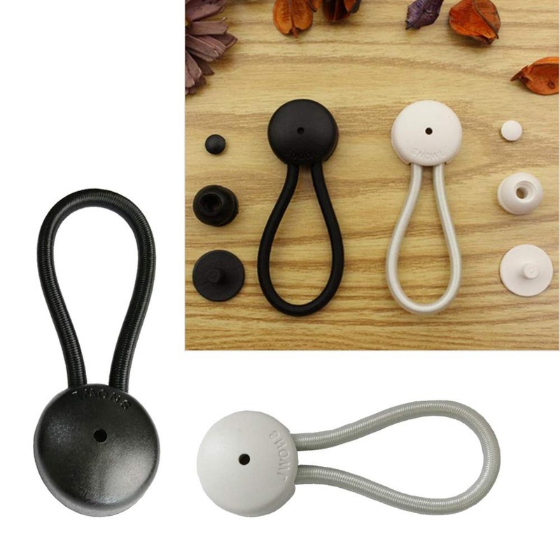 UP100 10 Sets Bungee Shock Cord Clip with Knobs Pull