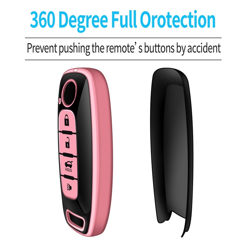 Tukellen for Nissan Key Fob Cover, Premium TPU Plated Case