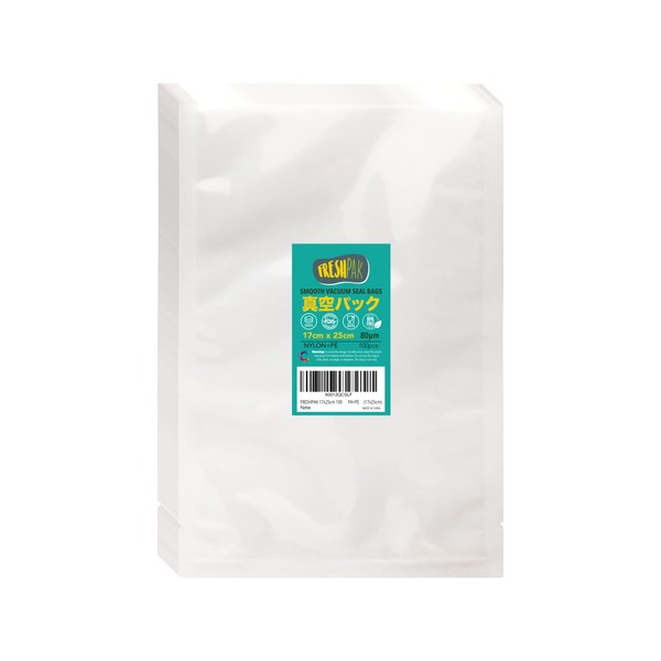FRESHPAK Vacuum Pack Bag for Vacuum Sealer Machine, Smooth No