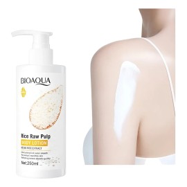 Crema Locion Extracto Bioaqua Arroz Aclara Piel Quita Mancha Todo Tipo Día Noche